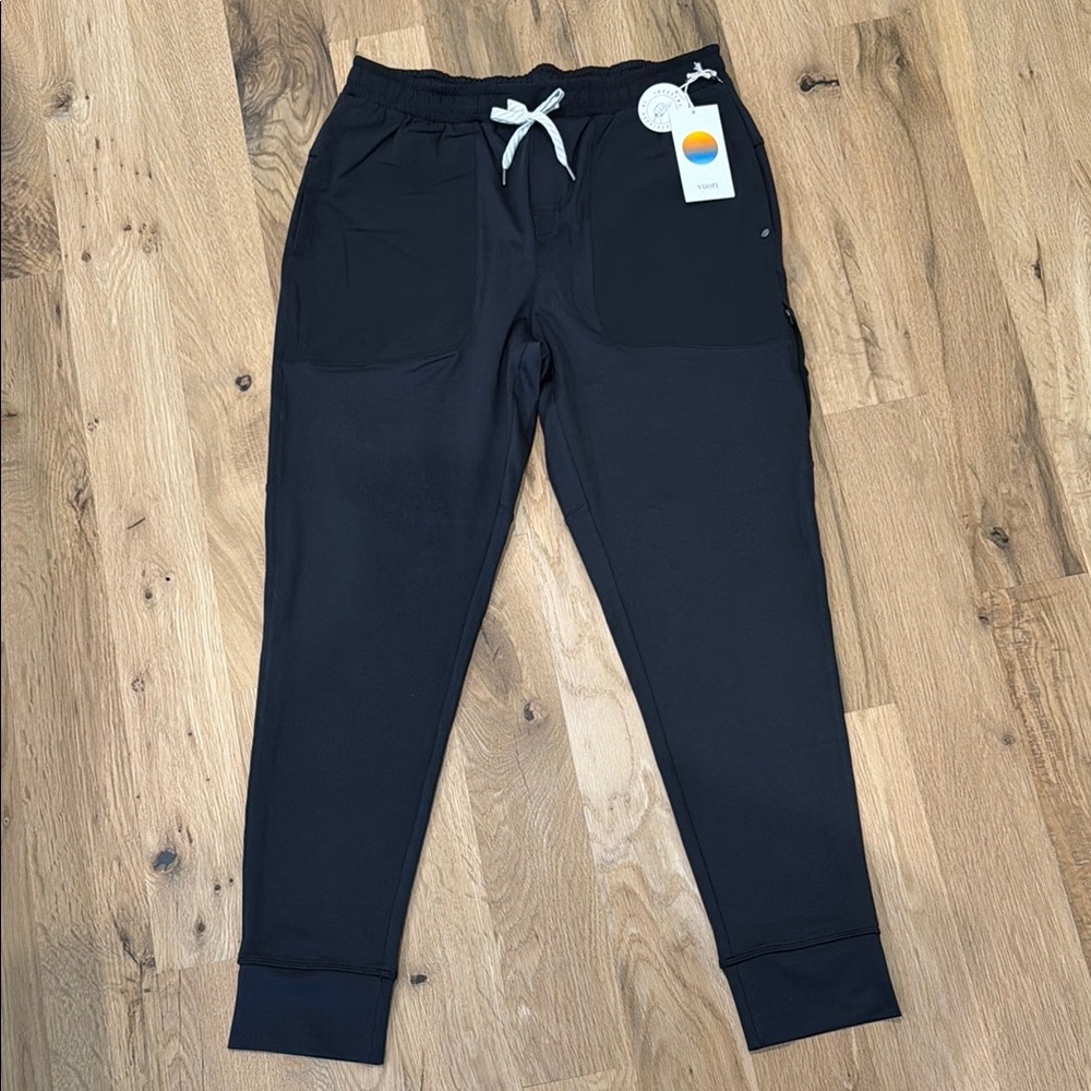 Vuori Midnight Black Performance Joggers